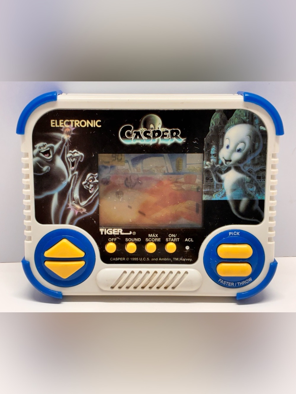 1995 Tiger Electronics Casper the Friendly Ghost Handheld Game TESTED WORKS VTG